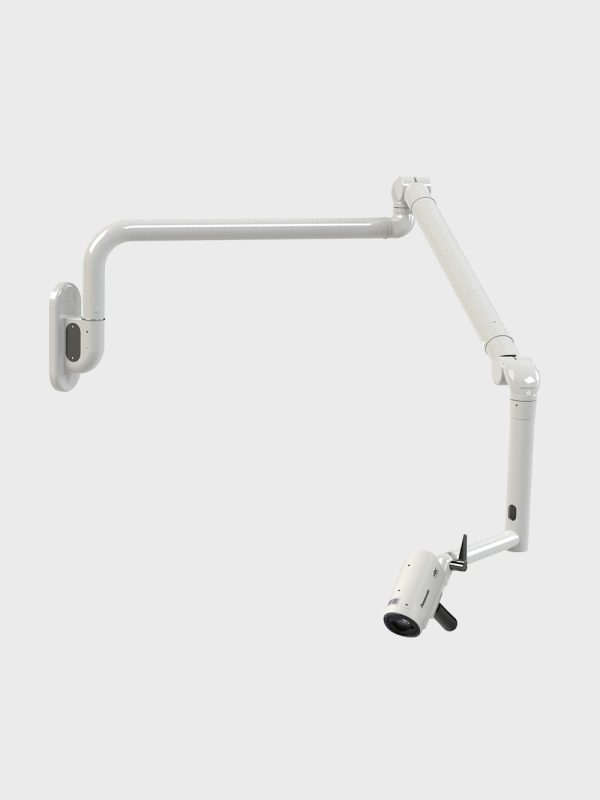 braccio telecamera veterinaria, supporto videocamera ambulatorio, telecamera estensibile chirurgia animali, braccio articolato telecamera.