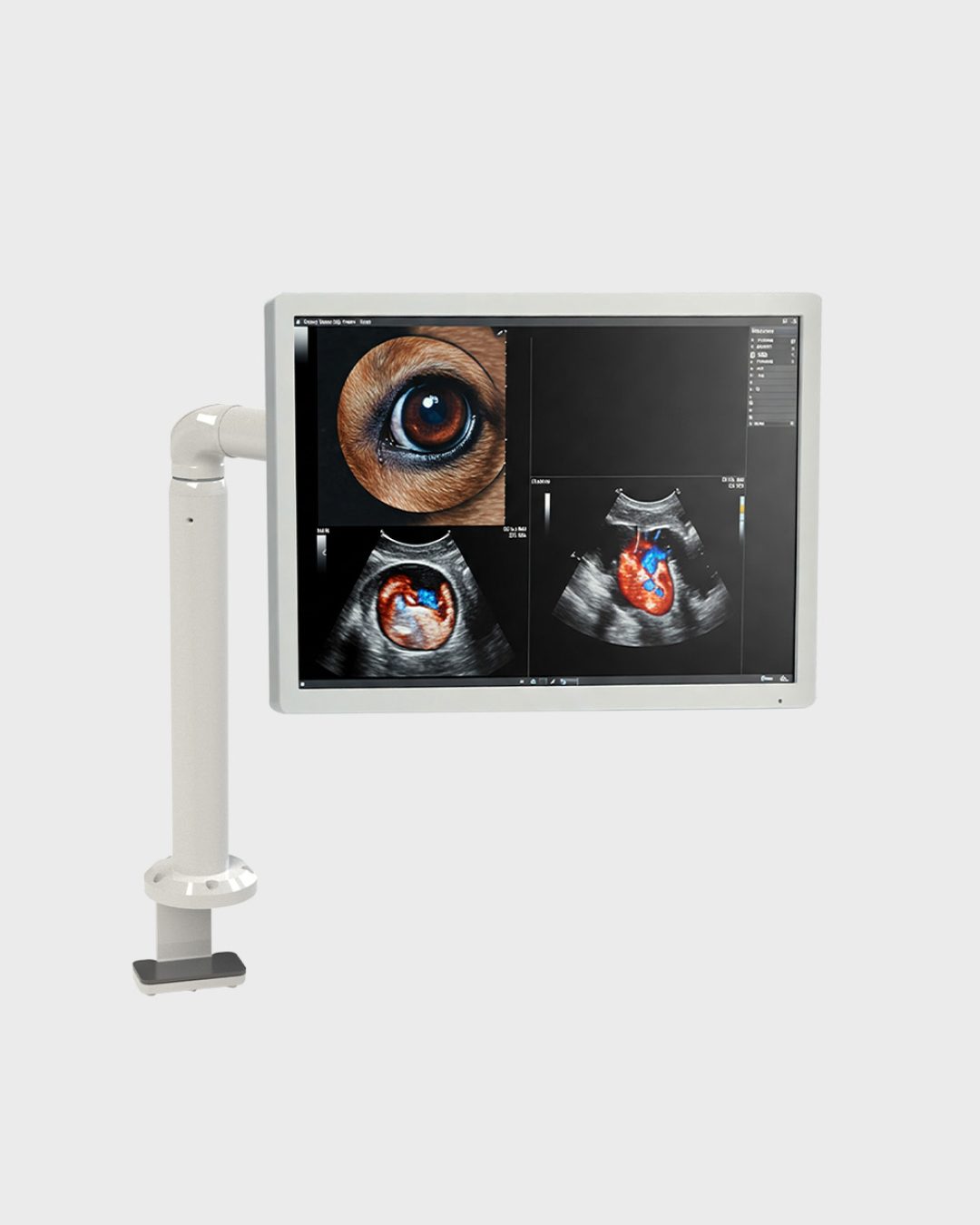 braccio monitor fisso medicale con configurazioni multiple per diagnostica ospedaliera